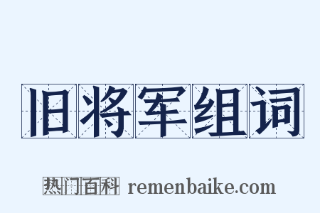 旧将军组词是什么意思的图片